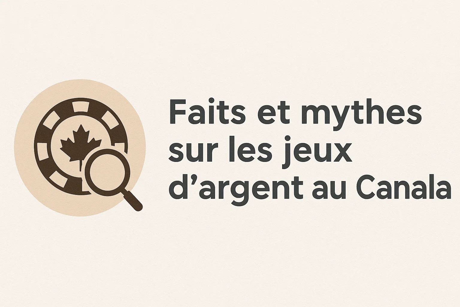 Faits et mythes sur les jeux d'argent au Canada