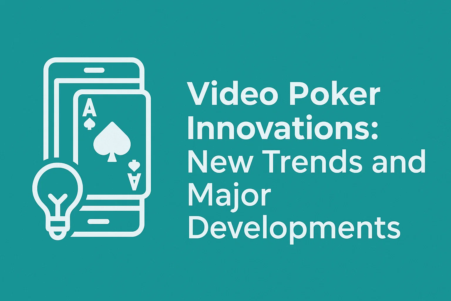Video Poker Innovations: New Trends and Major Developments