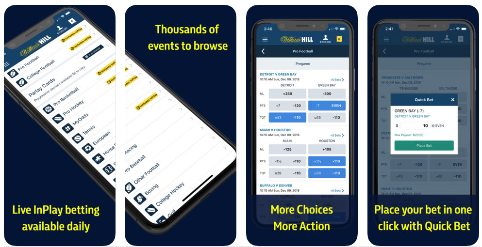 William hill sports betting app