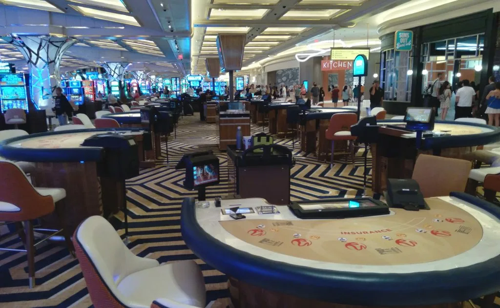 Resorts World table game pit
