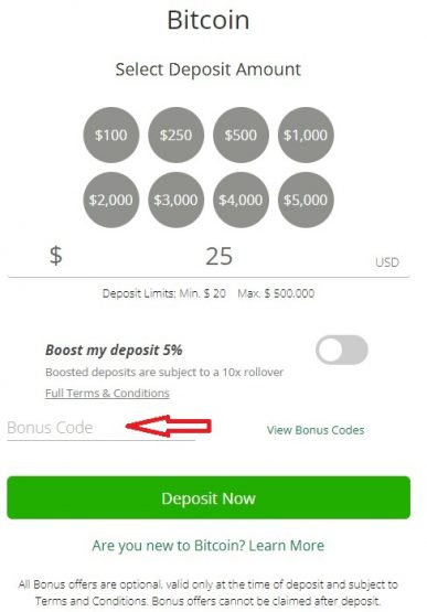 wild casino deposit