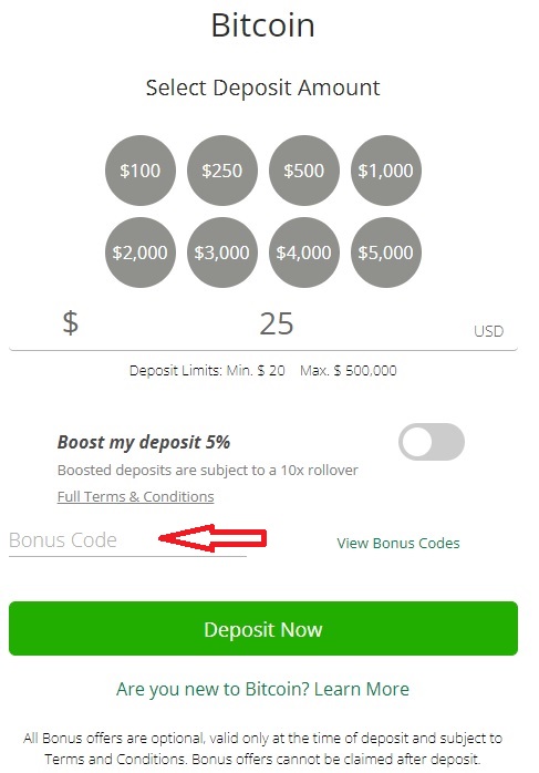 wild casino deposit