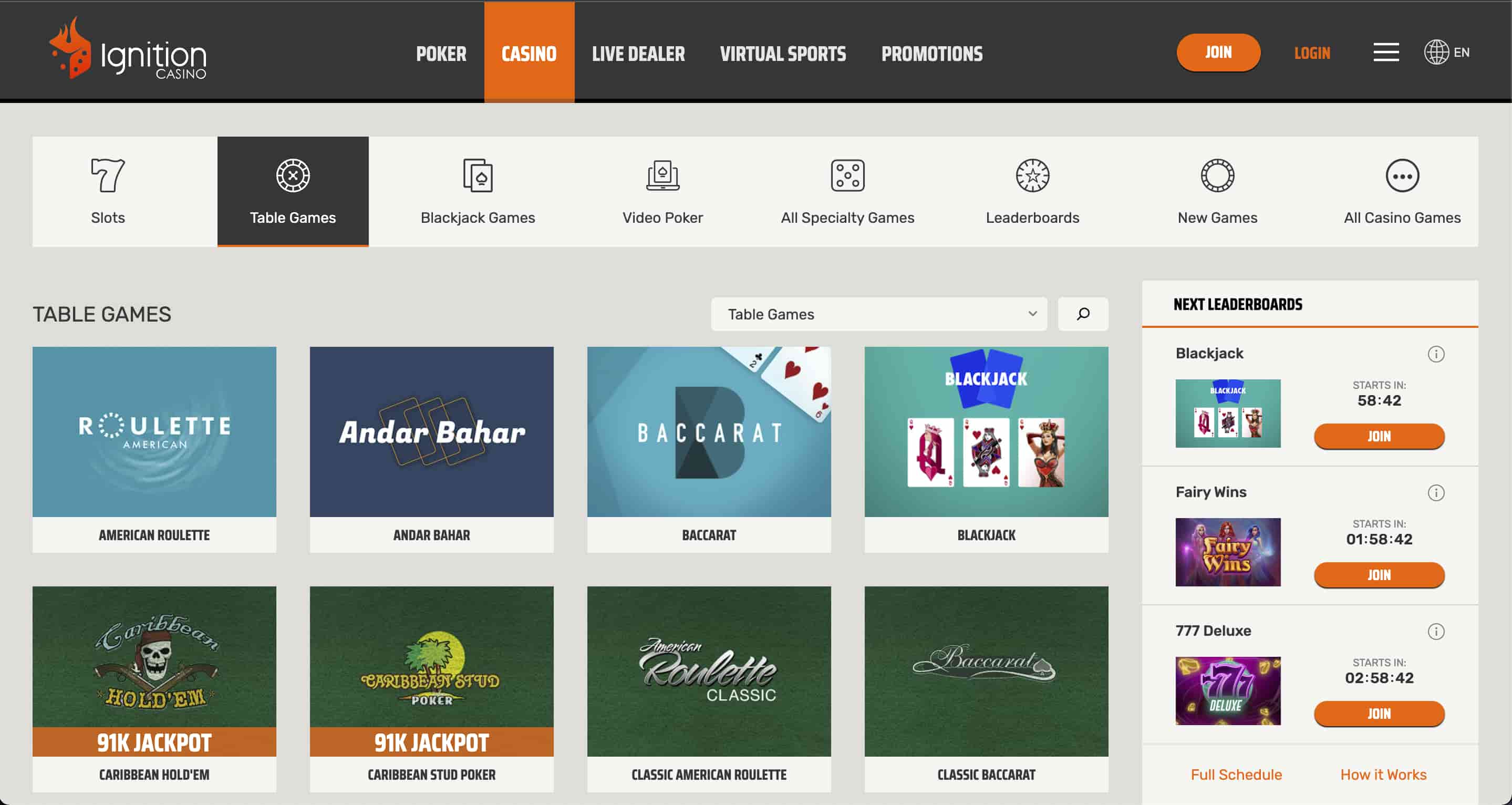 Ignition – Top online roulette casino