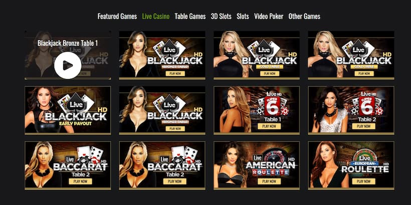 XBet Live Casino Games