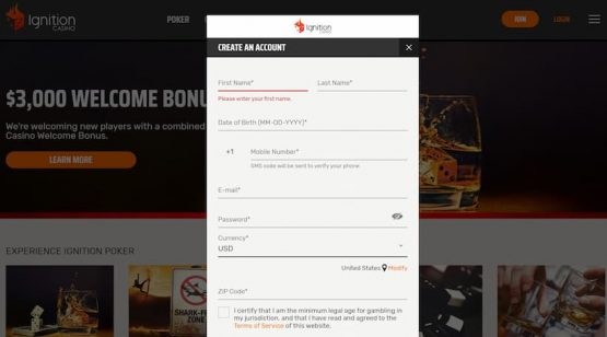 Ignition-registration-form