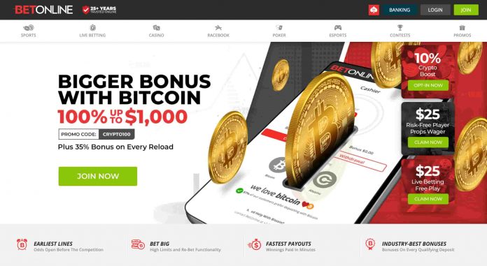 BetOnline BTC Bonuses