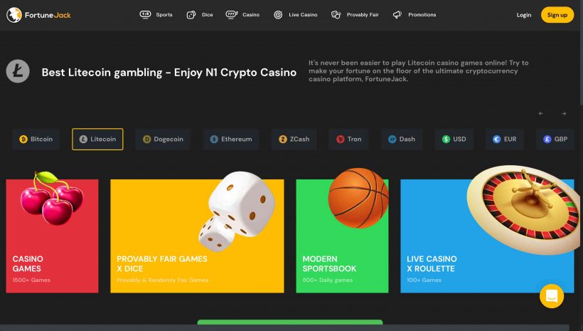 FortuneJack Litecoin Review