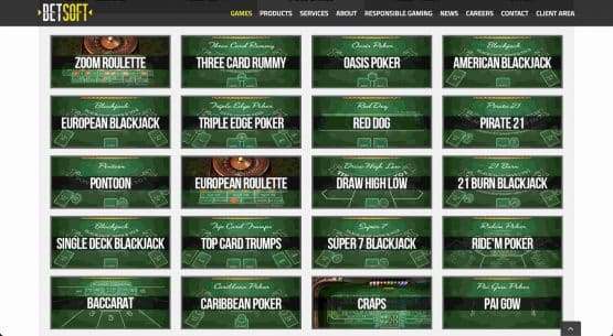 Betsoft Table Games