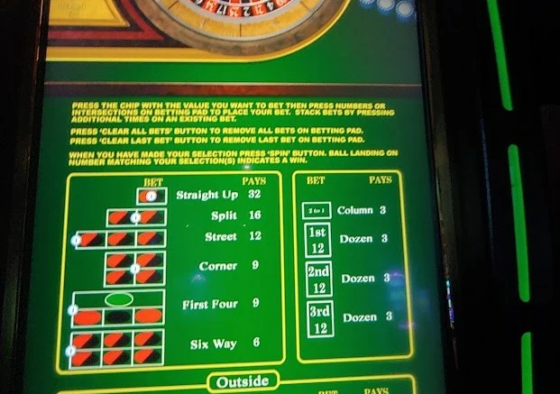 Short pay on electronic roulette game