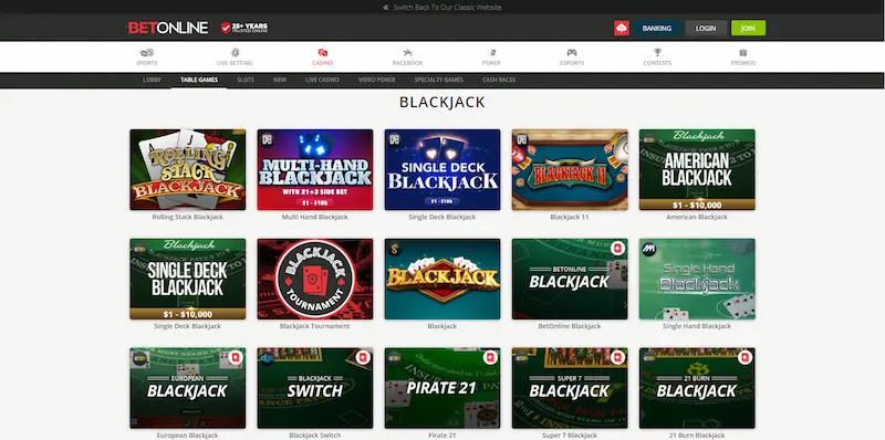 betonline lobby