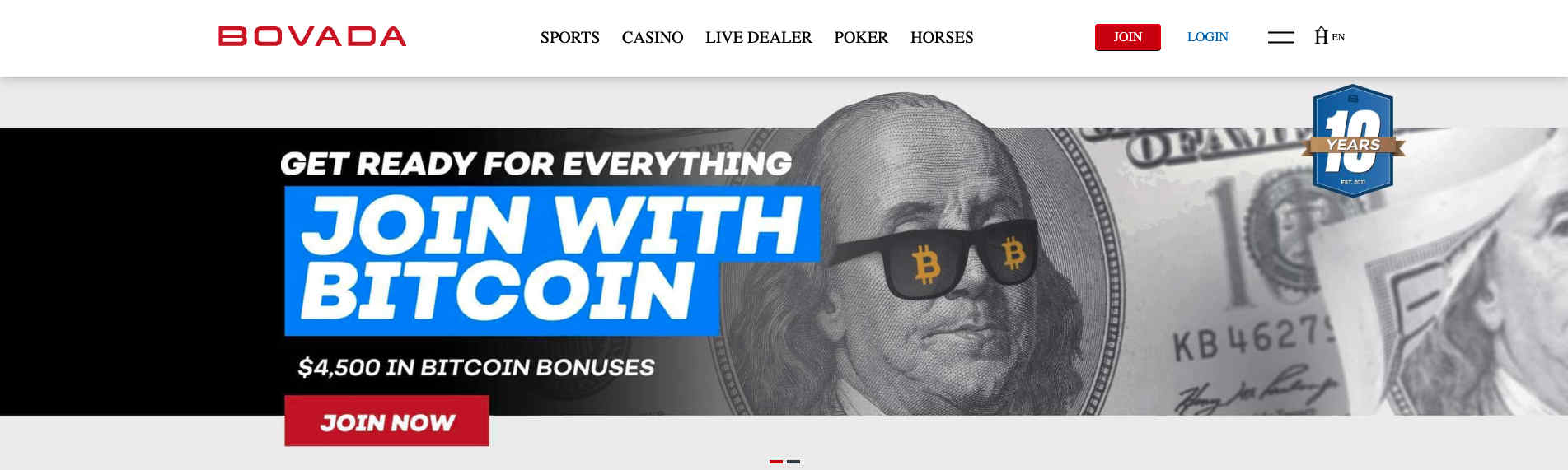 Bovada Casino Bitcoin Bonus