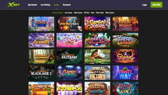 XBet Casino Featured Games