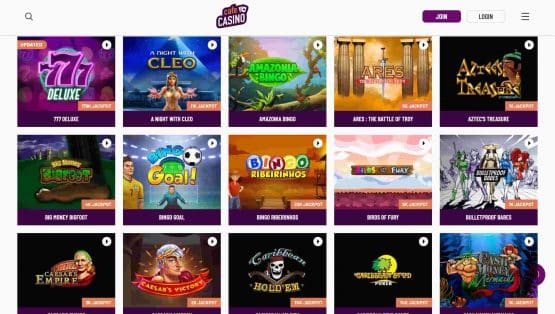Cafe Casino Jackpot Slots