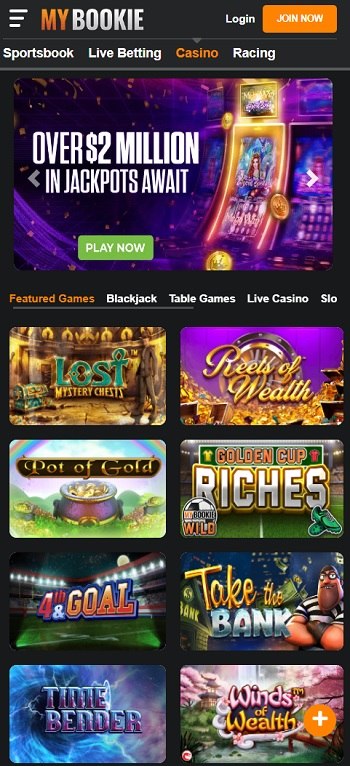 MyBookie Casino Mobile
