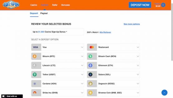 Big Spin Deposit