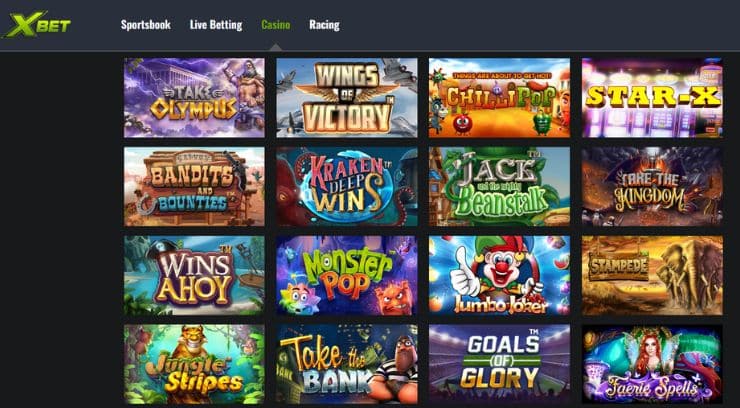 XBet casino games