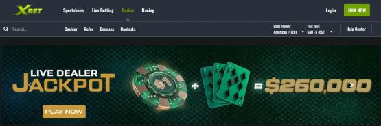 XBet homepage