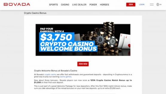 Bovada Casino Welcome Bonus