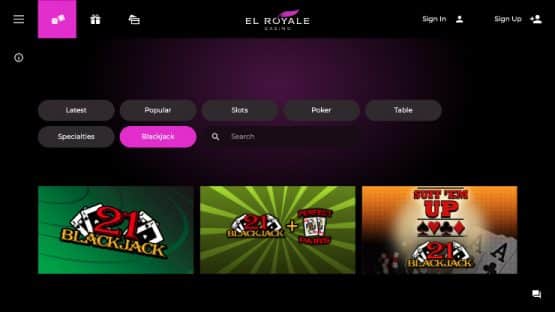 El Royale casino games 