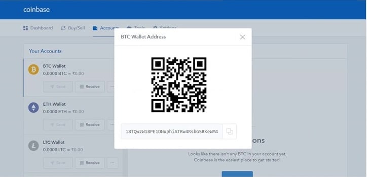 Bitcoin QR code