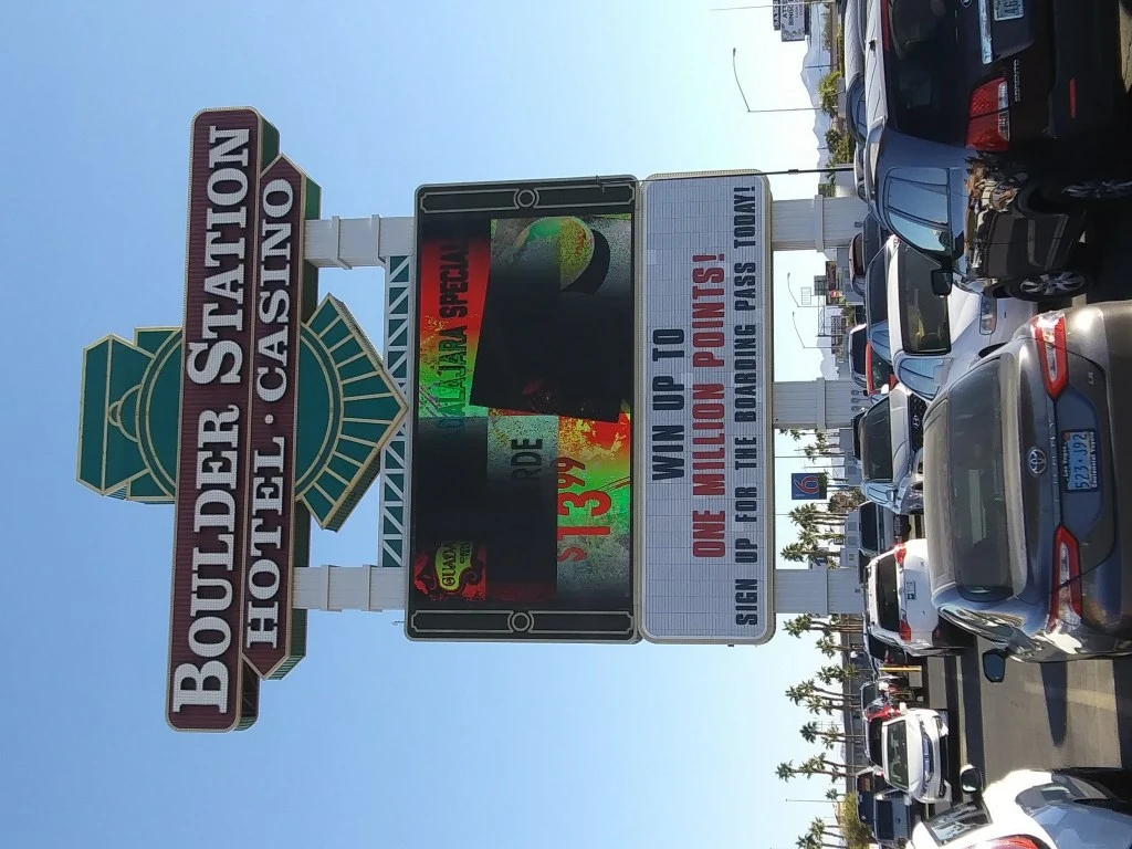 Sign for Boulder Station Casino