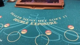 Double Exposure Blackjack table