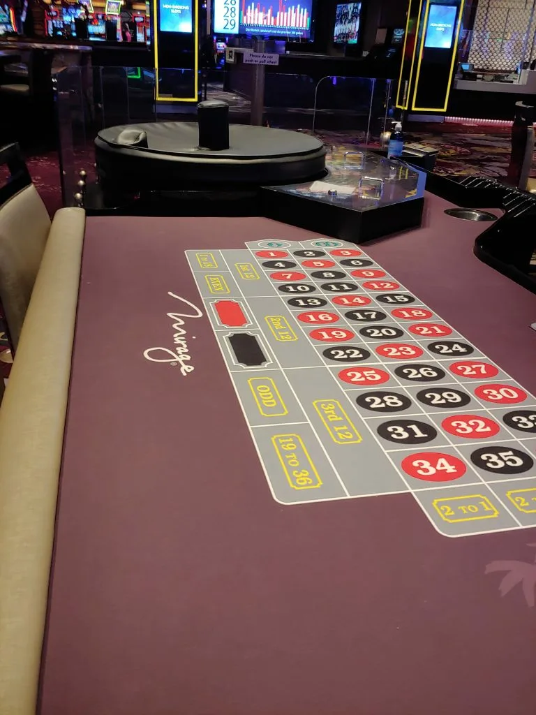 00 roulette table at Mirage