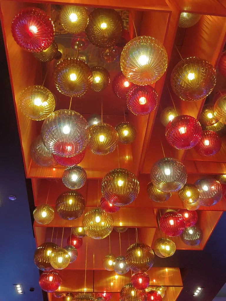 Light fixture at Golden Nugget Casino