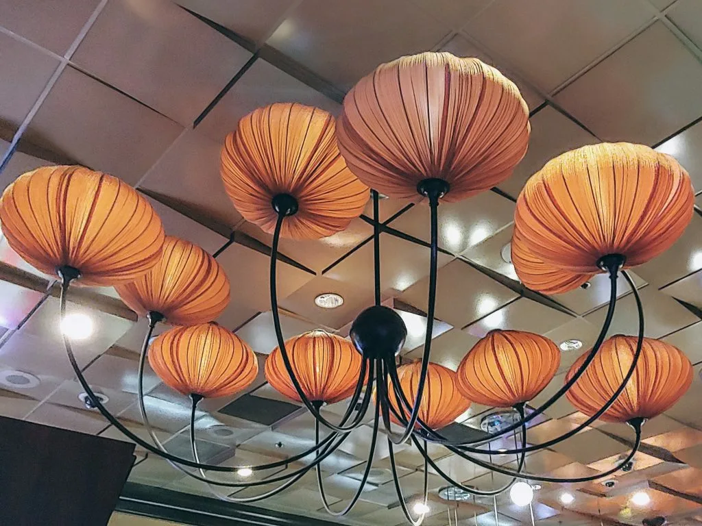 Light fixture at Fremont Casino