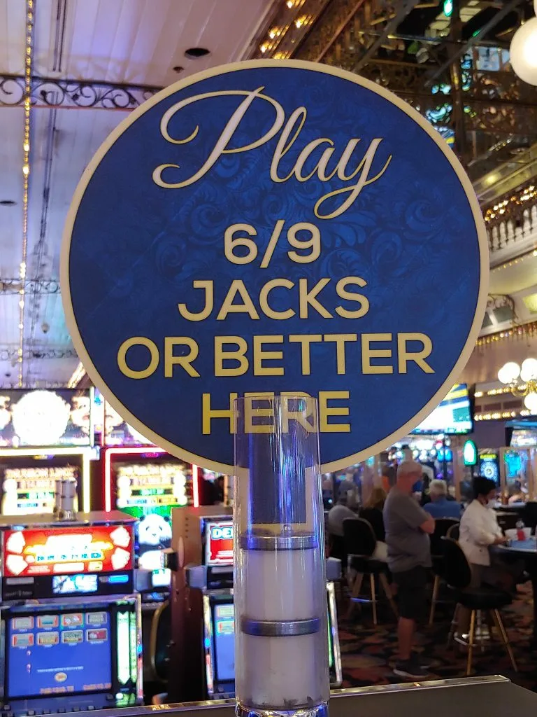 Video poker at Four Queens