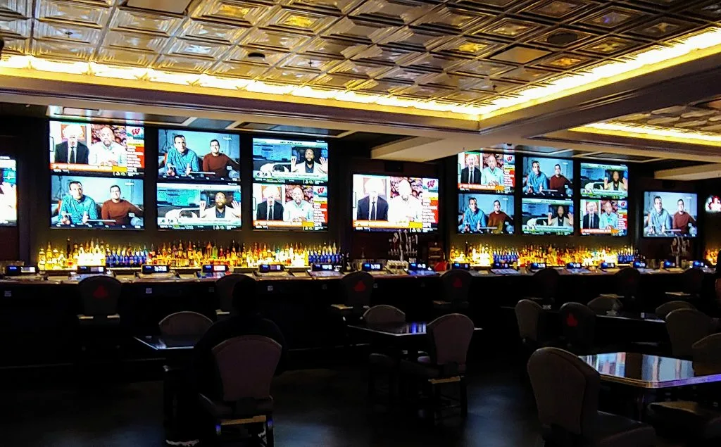 Sportsbook bar at The D
