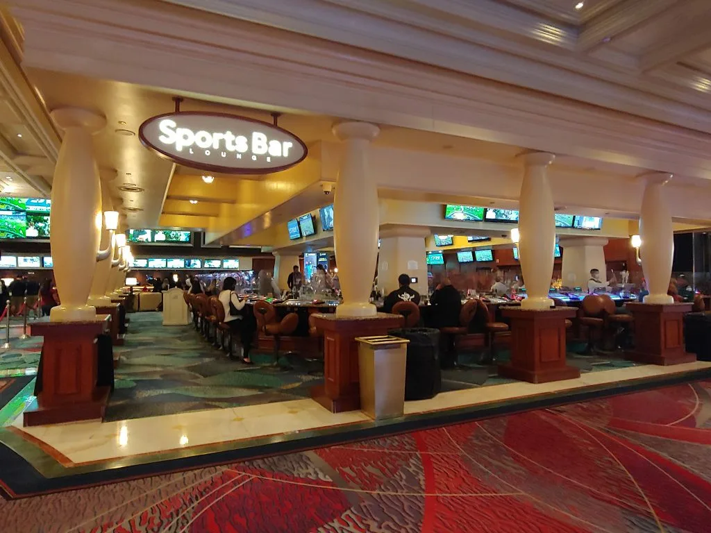 Sports bar at Bellagio