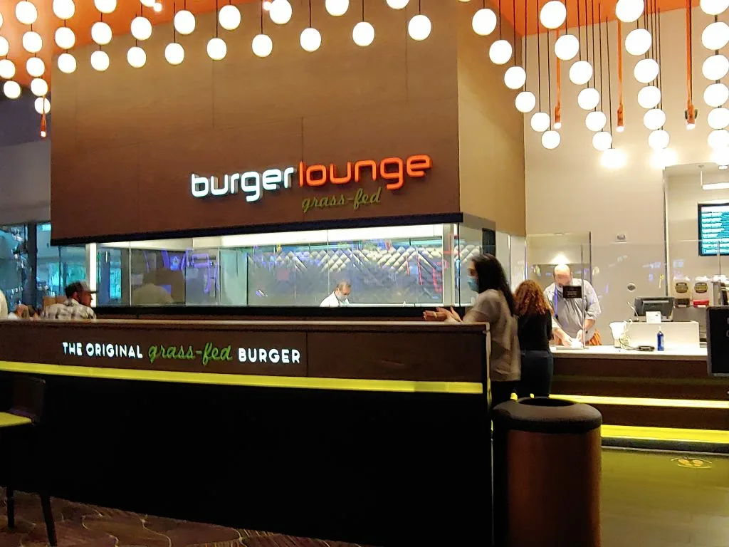 Burger restaurant at Aria