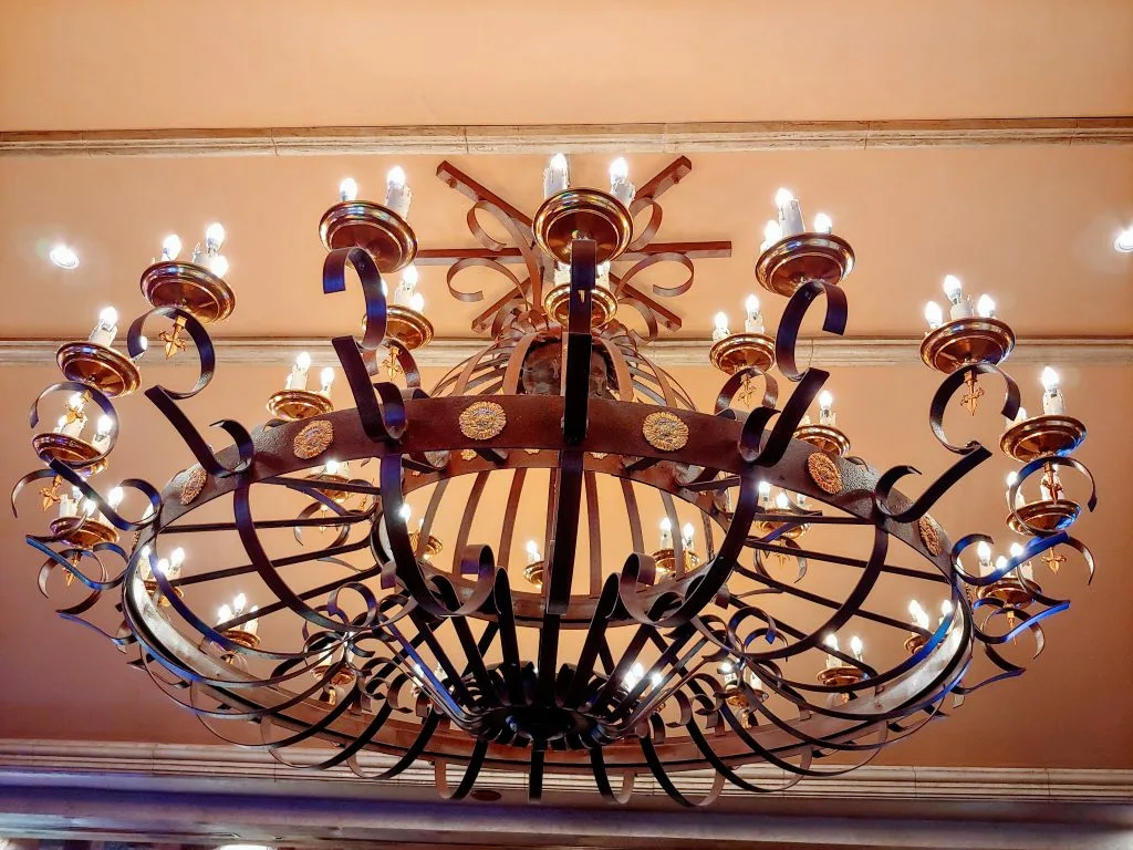 Light fixture at Excalibur