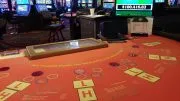 Pai gow poker table at Plaza Casino