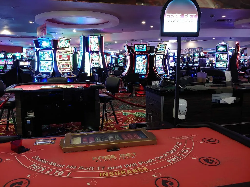 Free Bet Blackjack table at Plaza Casino