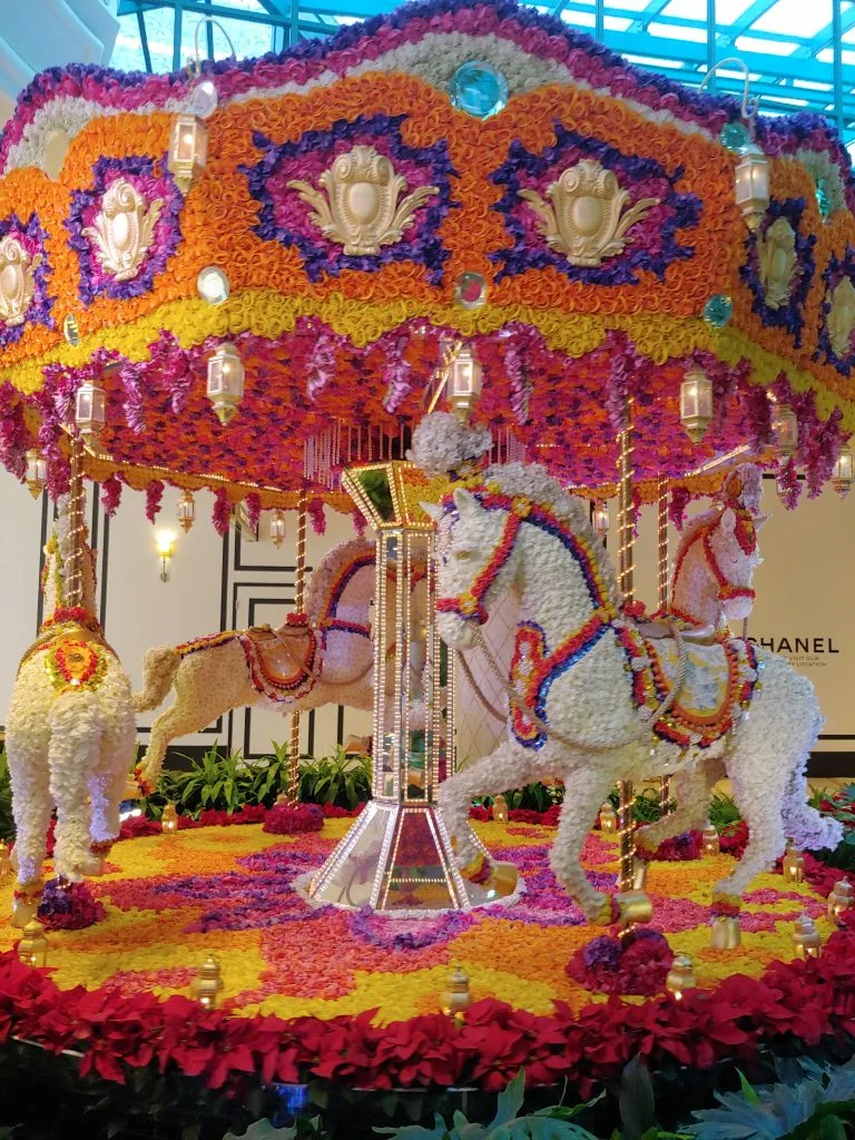 Carousel décor at Wynn