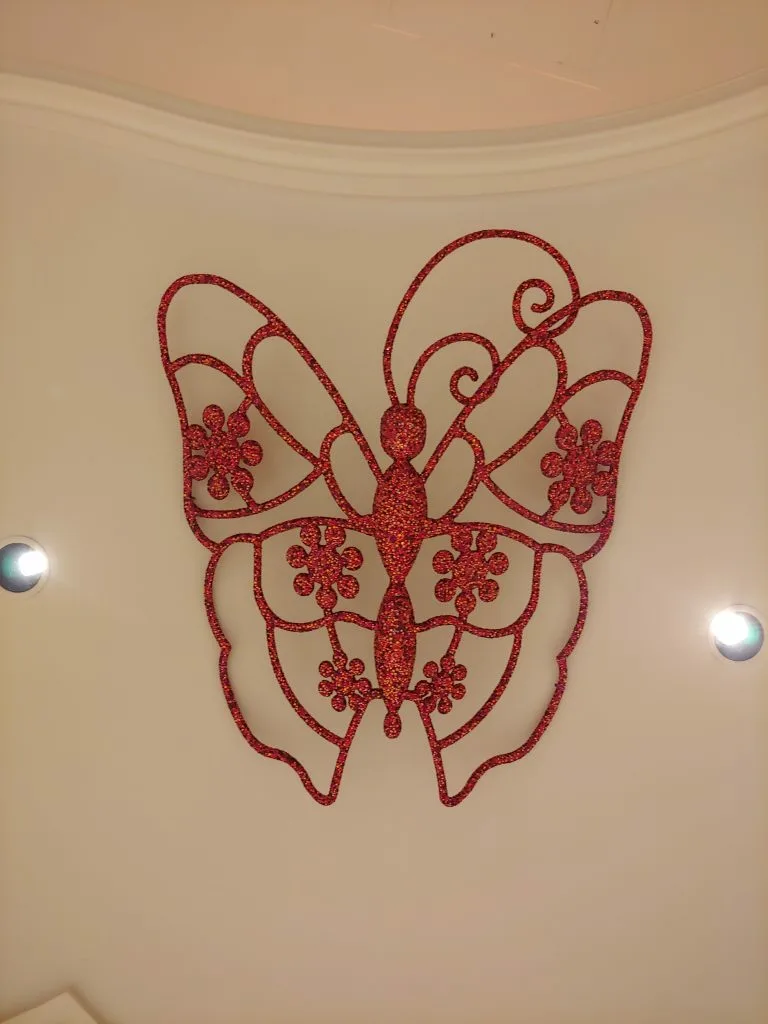 Butterfly décor at Wynn