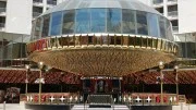 Front of Plaza Carousel Bar in downtown Las Vegas