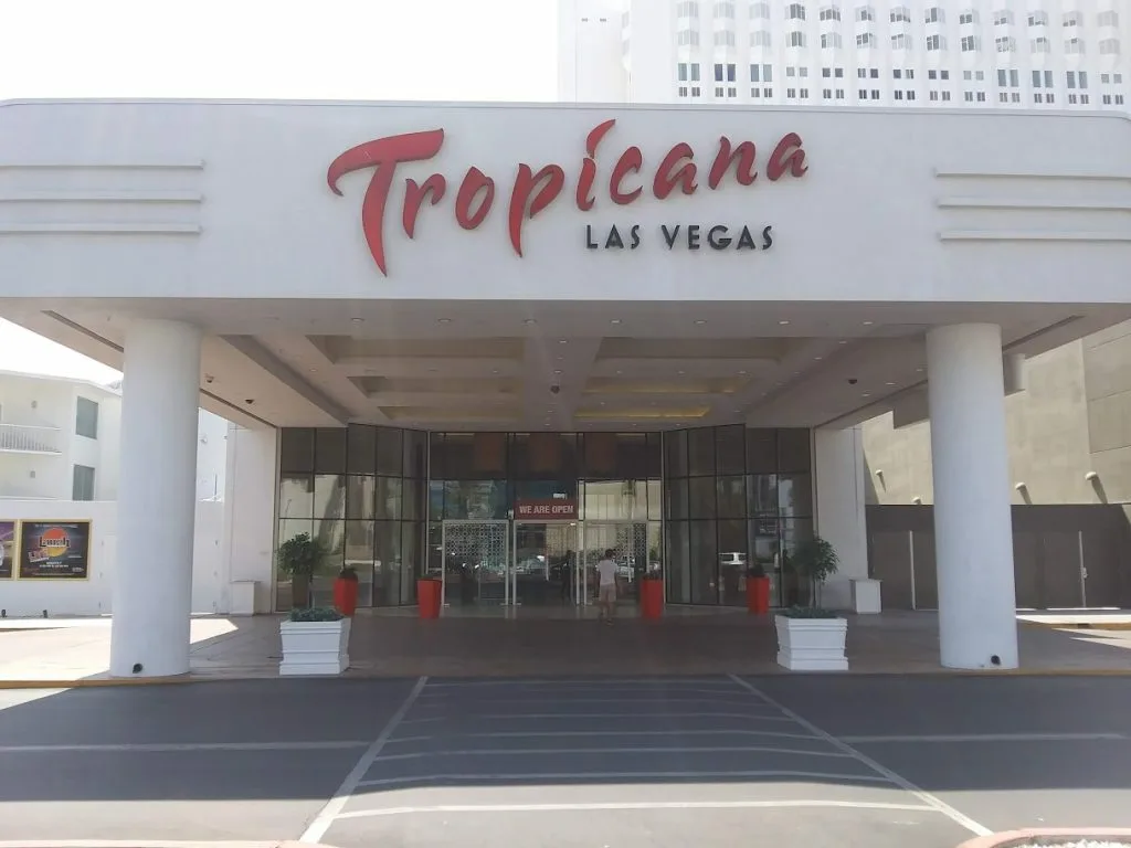 Side entrance to Tropicana Las Vegas