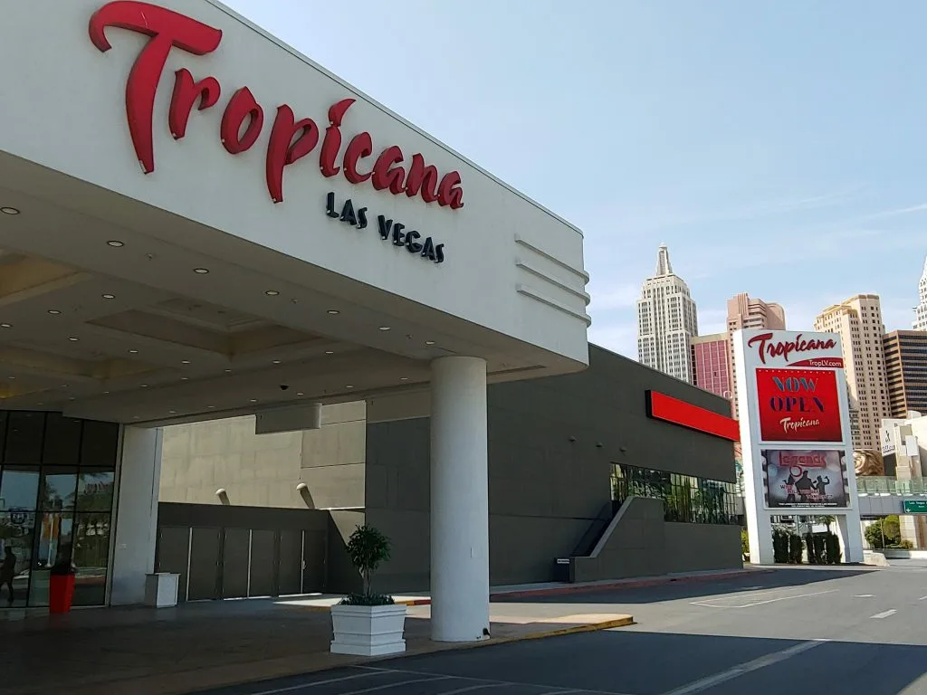 Side entrance to Tropicana Las Vegas