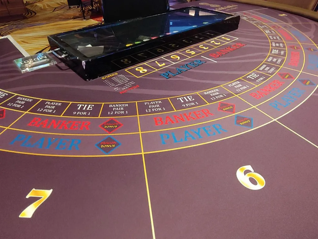 Baccarat table game at Sahara