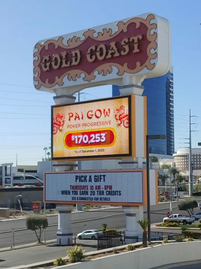 Sign for Gold Coast Hotel and Casino in Las Vegas, Nevada