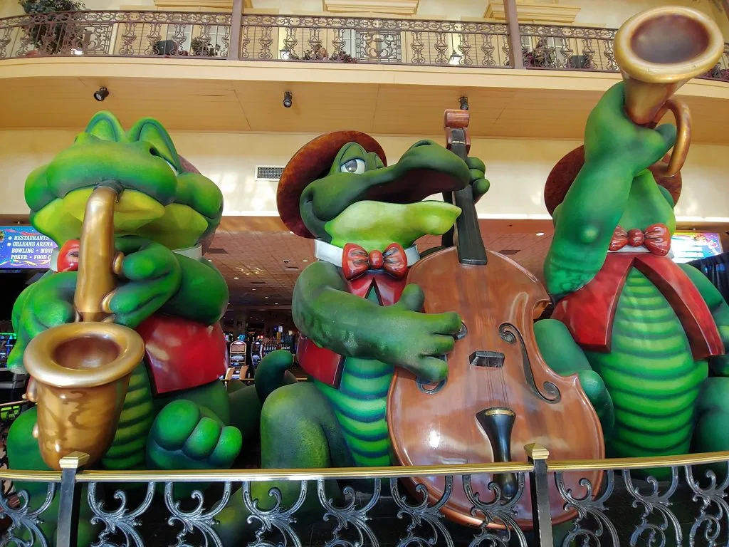 Themed decorations at The Orleans Hotel and Casino