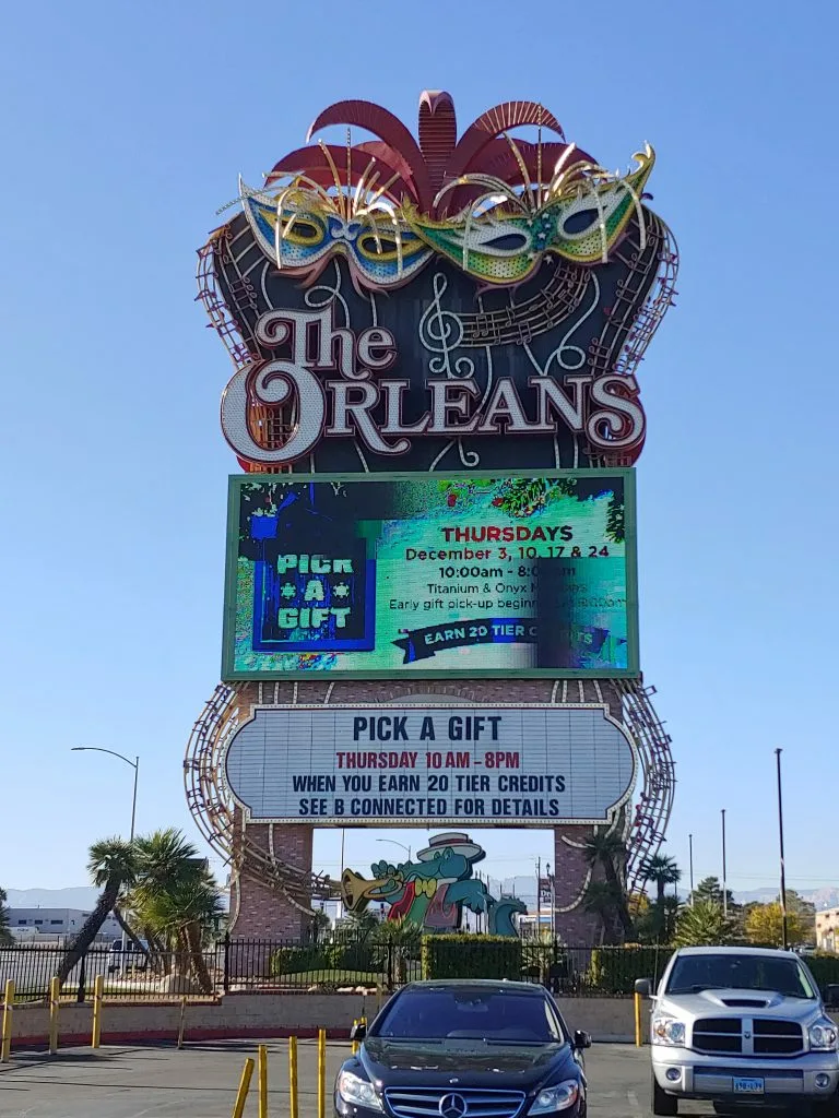 Sign for The Orleans Casino in Las Vegas, Nevada