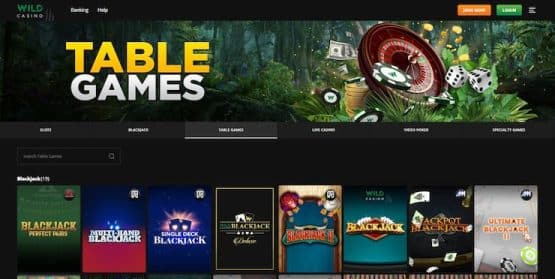 wild casino register