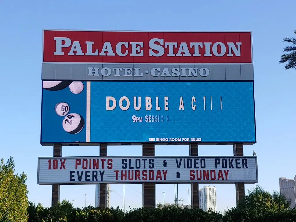 Sign for Palace Station Casino