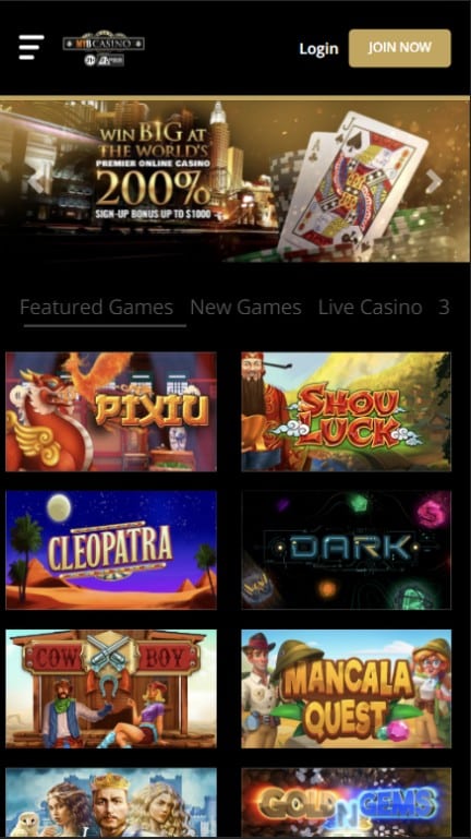 MYB Casino Mobile Slots
