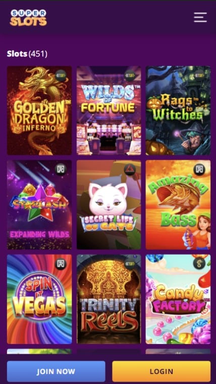 SuperSlots Mobile Slots