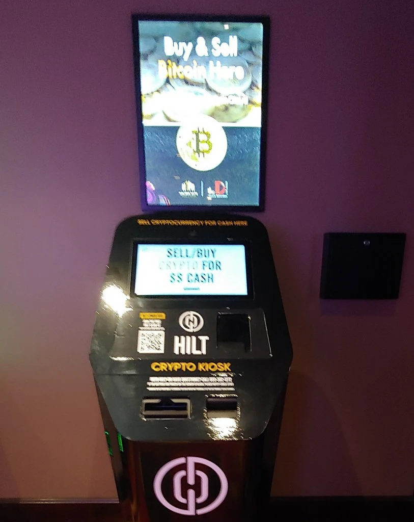 Bitcoin ATM inside a Las Vegas casino